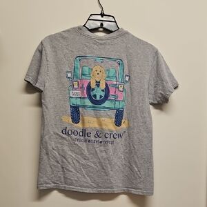 Simply Southern Gray T-Shirt with Doodle Graphic